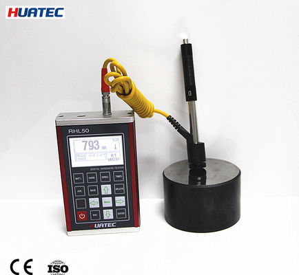 RHL50 LCD Leeb Hardness Tester เครื่องวัดความแข็งแบบดิจิตอลแบบชาร์จใหม่สําหรับชิ้นงานโลหะ