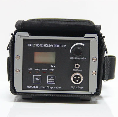 HD-103 เครื่องตรวจจับวันหยุดแรงดันสูง 0.2-30KV จอแสดงผล LCD 0.5-10 มม. เครื่องตรวจจับการรั่วไหลของรูเข็มเคลือบสำหรับถังท่อการตรวจสอบการป้องกันการกัดกร่อน