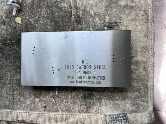 บล็อกสอบเทียบอัลตราโซนิก AWS D1.1/D1.1M-2015 RC Resolution สำหรับหัวโซนาร์แบบมุม