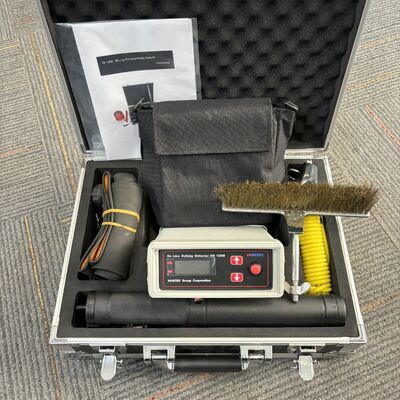 HD-120M เครื่องตรวจจับวันหยุดแรงดันสูงน้ำหนักเบาการออกแบบสามหัววัดการป้องกันแรงดันไฟฟ้าเกินท่อส่งเคลือบฟันเครื่องตรวจจับรูเข็ม