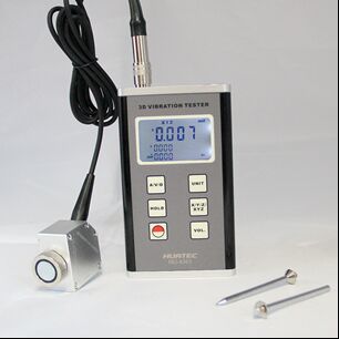 HG-6363 3 Axis Portable Vibration Meter Piezoelectric Accelerometer พร้อม RS232 และ Bluetooth สําหรับการติดตามเครื่องจักร