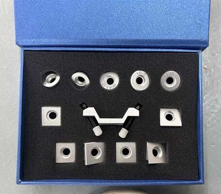 ชุด 12 แหวนรองรับสำหรับ Leeb เครื่องทดสอบความแข็ง NDT ด้านนอก/ด้านในทรงกระบอกทรงกลมพื้นผิวโค้งท่ออุปกรณ์ทดสอบ