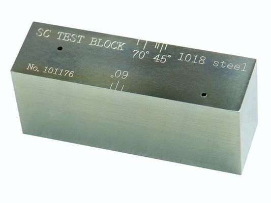 SC UT ความละเอียดความรู้สึกบล็อกอ้างอิง 0.905"×1.25"×3" NDT สัมผัสคลื่นตัดความละเอียดความละเอียดตัวอย่าง