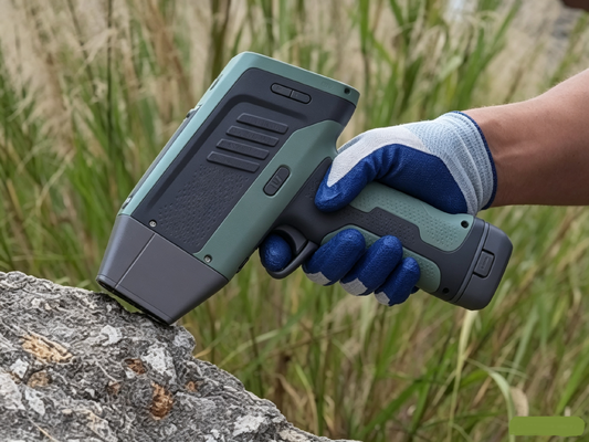 HXRF-600plus เครื่องวิเคราะห์แร่ XRF แบบใช้มือถือที่ทนทานการสอบเทียบพลังงานอัตโนมัติกล้อง HD ความเข้มข้นของแร่ Tailing เกรดอุปกรณ์การวิเคราะห์