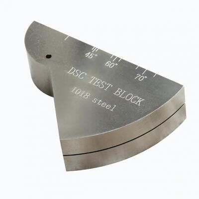 AWS DSC ระยะห่างและความรู้สึก Calibration Block Ultrasonic Angle Beam Transducer Calibration Test Block บล็อกการทดสอบ