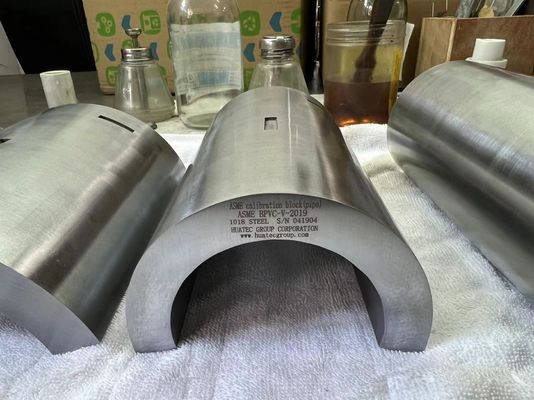 ASME BPVC-V-2015 บล็อกสอบเทียบอัลตราโซนิกสำหรับท่อสำหรับการตรวจสอบแบบไม่ทำลาย