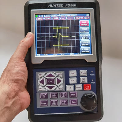 HUATEC 20-2000Hz Ultrasonic Defect Detector FD560 ด้วยการดึงดูดการปฏิเสธ 0 ถึง 80% ความสูงหน้าจอเต็ม