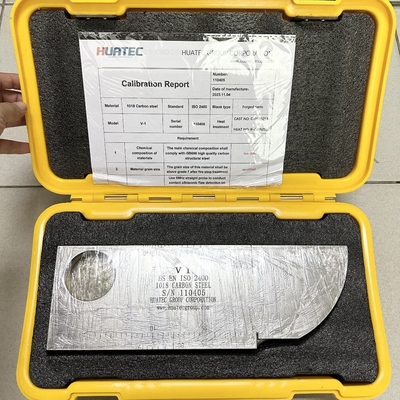 IIW V-1 CS SS AL วัสดุ UT บล็อกการปรับระดับ NDT เครื่องมือ