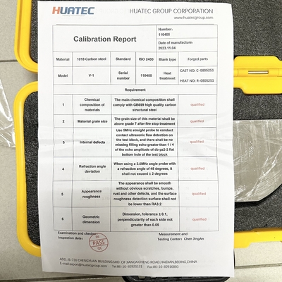 IIW V-1 CS SS AL วัสดุ UT บล็อกการปรับระดับ NDT เครื่องมือ