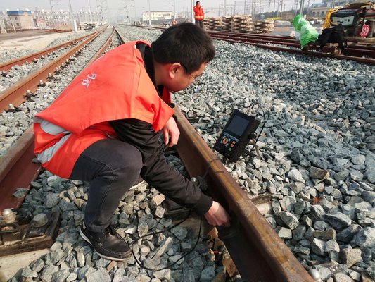 การตรวจสอบทางรถไฟฟ้าด้วยสายผสมผสานทางรถไฟฟ้า Scanner Tandem Scanner Digital Ultrasonic Defect Detector