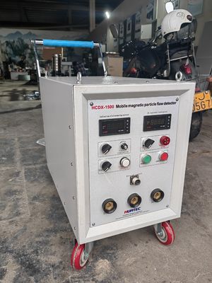 HCDX-1500 AC/HWDC เครื่องตรวจจับข้อบกพร่องของอนุภาคแม่เหล็กการล้างอำนาจแม่เหล็กอัตโนมัติแบบพกพา NDT การดึงดูดเครื่องทดสอบ