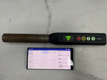 TG-14+ เครื่องวัดความหนาคลื่นอัลตราโซนิกแม่เหล็กไฟฟ้าพร้อมการชดเชยอุณหภูมิสำหรับวัสดุเคลือบผิว