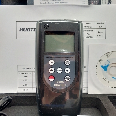TG-3500 โบลูธูธ ระยะยาวขนาดใหญ่ มือถือดิจิตอล Ultrasonic Wall Thickness Gauge