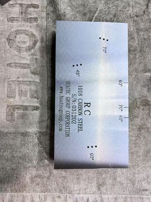 บล็อกสอบเทียบอัลตราโซนิก AWS D1.1/D1.1M-2015 RC Resolution สำหรับหัวโซนาร์แบบมุม