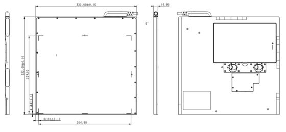 เครื่องตรวจจับแบบแบนราบ DR ไร้สาย H3024WCH-HG IP54 สำหรับตรวจสอบท่อ