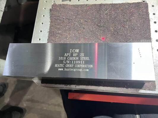 IOW อุตตรมาตรฐานโปรไฟล์รังสีอุตสาหกรรม บล็อค Ultrasonic การตรวจสอบมุม