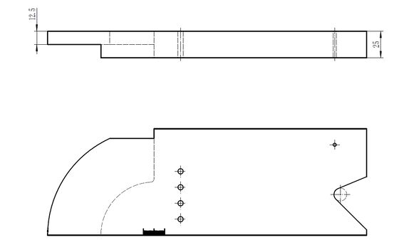 PAUT Radius Calibration IIW Block ISO 19675 เมตร