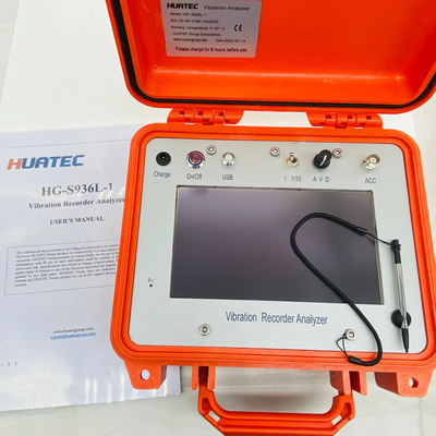 HG-S936L-1 เครื่องบันทึกข้อมูลสั่นสะเทือนพกพา 1Hz-200Hz เครื่องทดสอบสั่นสะเทือนช่องเดียว