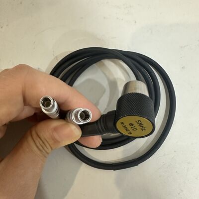 ประสิทธิภาพสูง N05 90 องศา Ultrasonic Probe 5MHz 10 มม.เปลี่ยน Transducer สำหรับเครื่องวัดความหนา