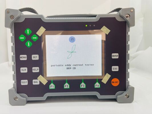 HEF-2D เครื่องทดสอบกระแส Eddy ปัจจุบันแบบพกพาหลายฟังก์ชัน 5.7 นิ้ว LCD เครื่องตรวจพบความบกพร่องโลหะสําหรับเครื่องบินและโรงงานปิโตรเคมีอวกาศ