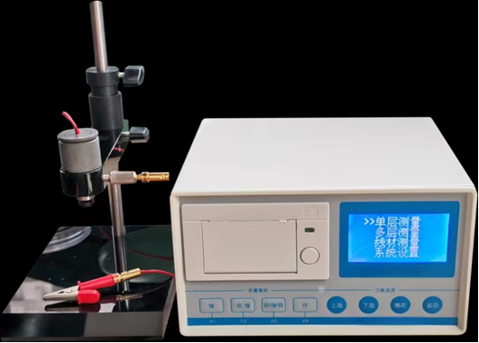 TG-100E Coulometric Electrolytic Coating Thickness Tester เครื่องพิมพ์ที่ติดตั้ง เครื่องวัดความหนาของทอง นิเคิล โครม สีสนิค