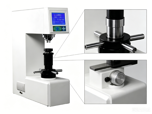 เครื่องทดสอบความแข็งของโลหะ HR-150D Digital Rockwell Hardness Tester การบรรทุกอัตโนมัติ HRA HRB HRC เครื่องทดสอบความแข็งของโลหะหลายขนาด