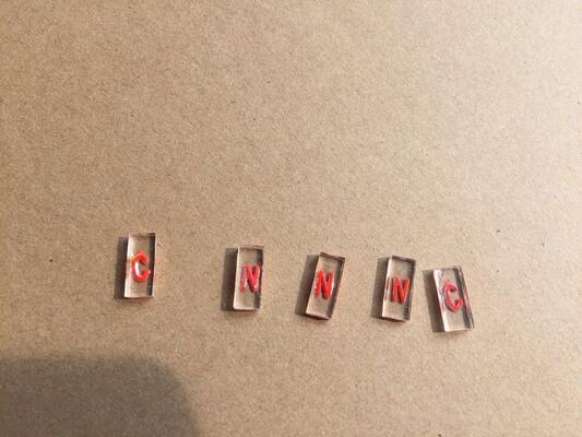อุปกรณ์เสริม NDT X-Ray Marker เลขตัวอักษรนํา (แพ็คเกจ 100 PC)