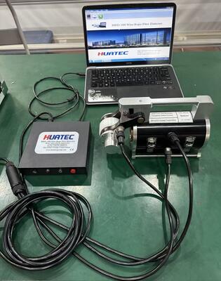 HRD-100 Portable Magnetic Steel Wire Rope Inspection Equipment (MRT) in Crane Wire Rope NDT